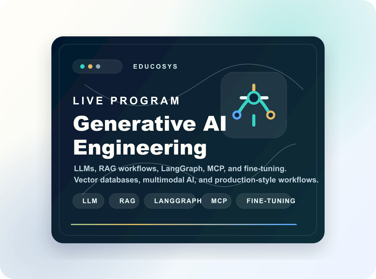 Live Generative AI Engineering Program certificate preview