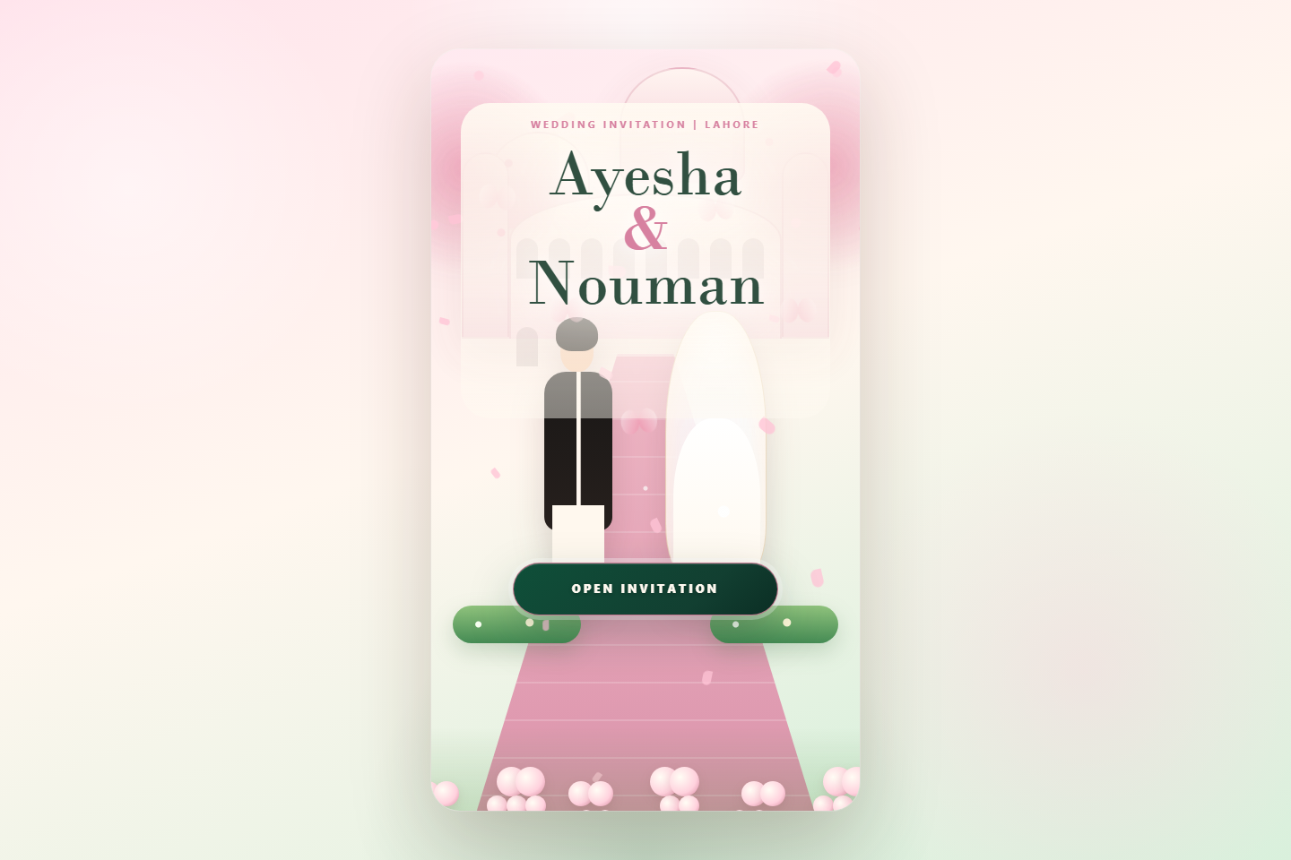 Ayesha & Nouman Wedding Invitation visual preview